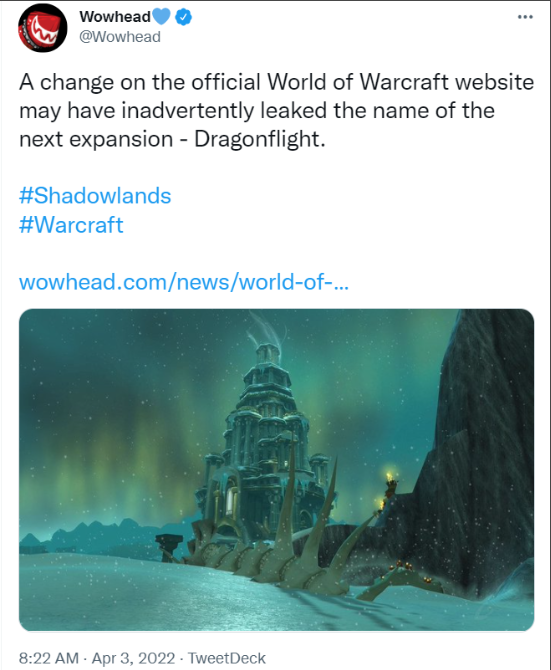 游戏速报：魔兽世界10.0版本名称泄露 剑网三画面优化新功能上线